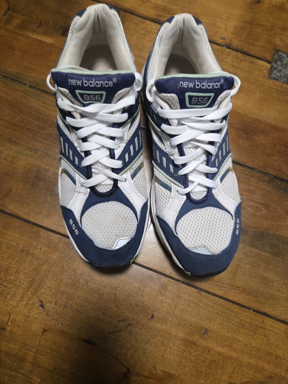 New Balance 856 Women's Size 11 White Blue Cross Training Dad Shoe Vintage Style - Picture 10 of 15